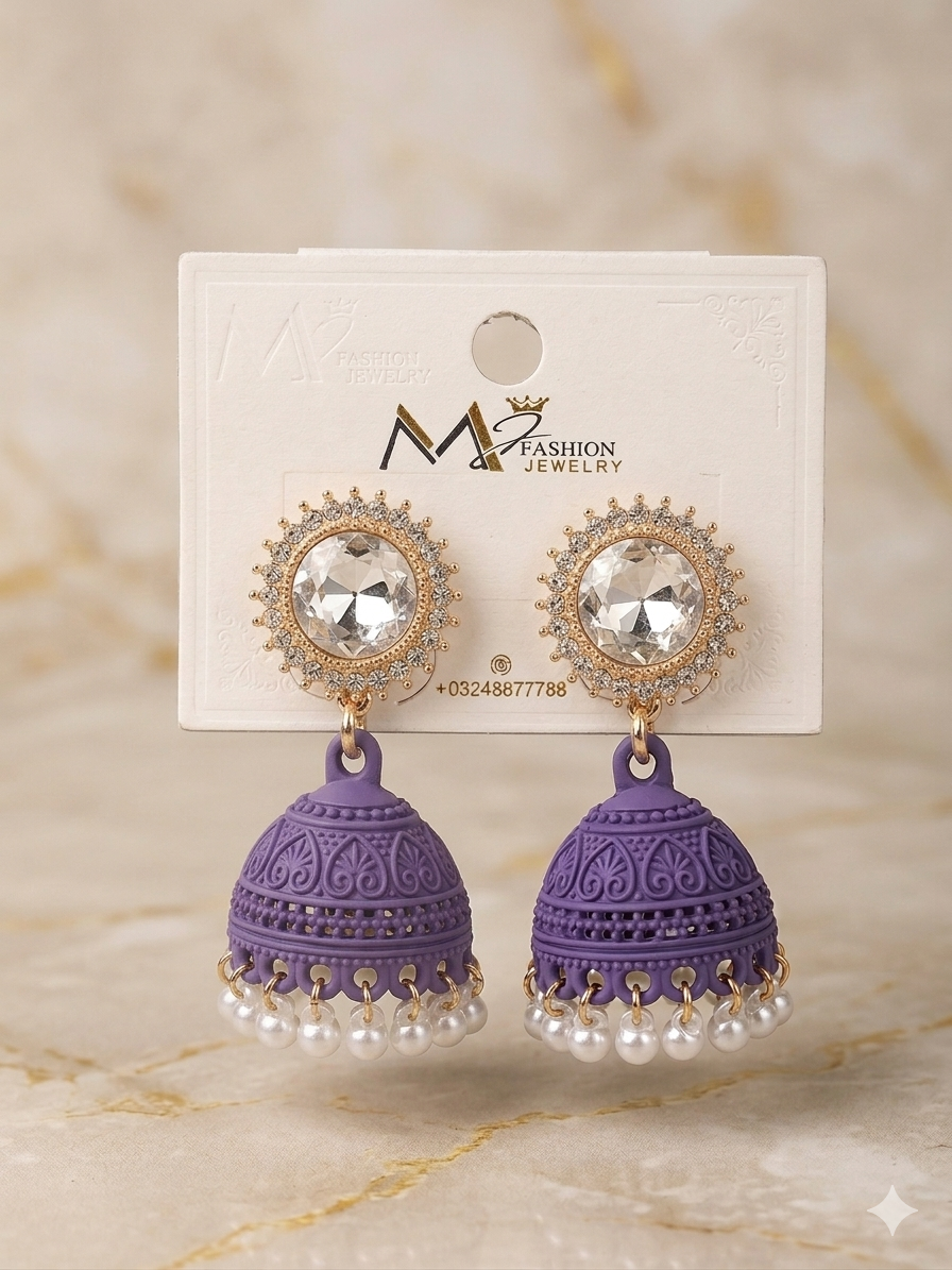 Nooré Jewels Radiant Jhumka Earrings
